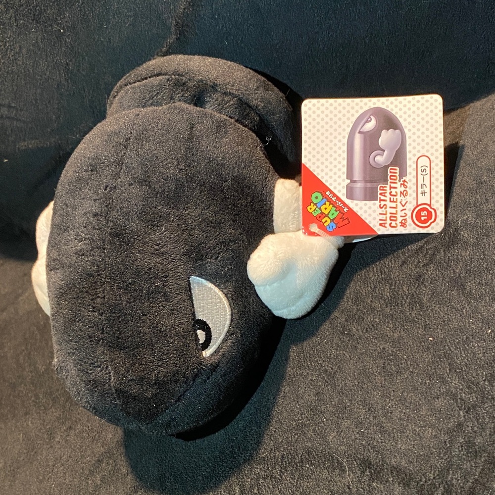 San-Ei rare super Mario bullet bill plushy All-Star collection small 6 inch